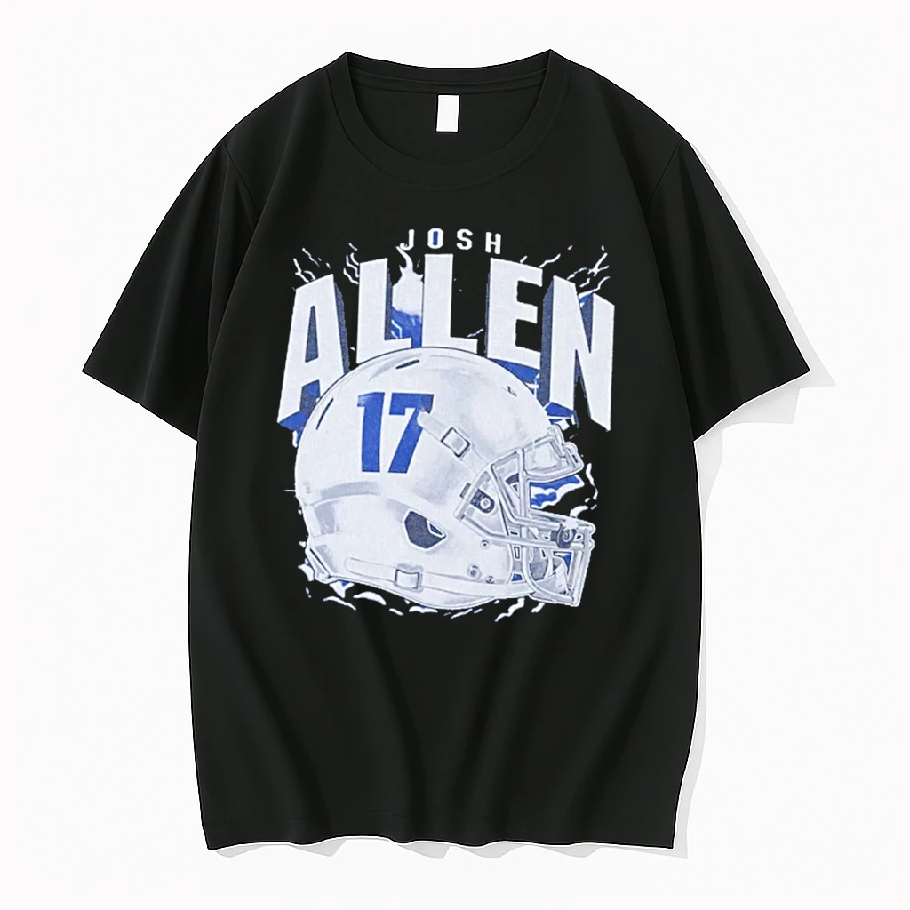 Officials Josh Allen 17 Buffalo Bills Nfl Football Helmet Tee Premium T Shirt Sweatshirt Hoodie