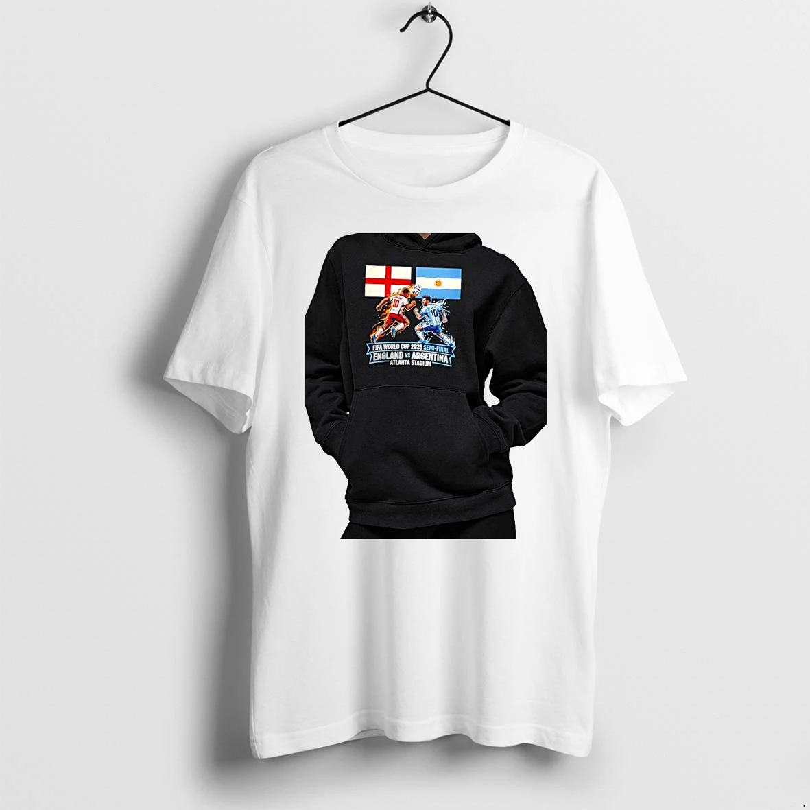 Officials Jude Bellingham England Vs Lionel Messi Argentina Fifa World Cup 2026 Atlanta Stadium Premium T Shirt Sweatshirt Hoodie