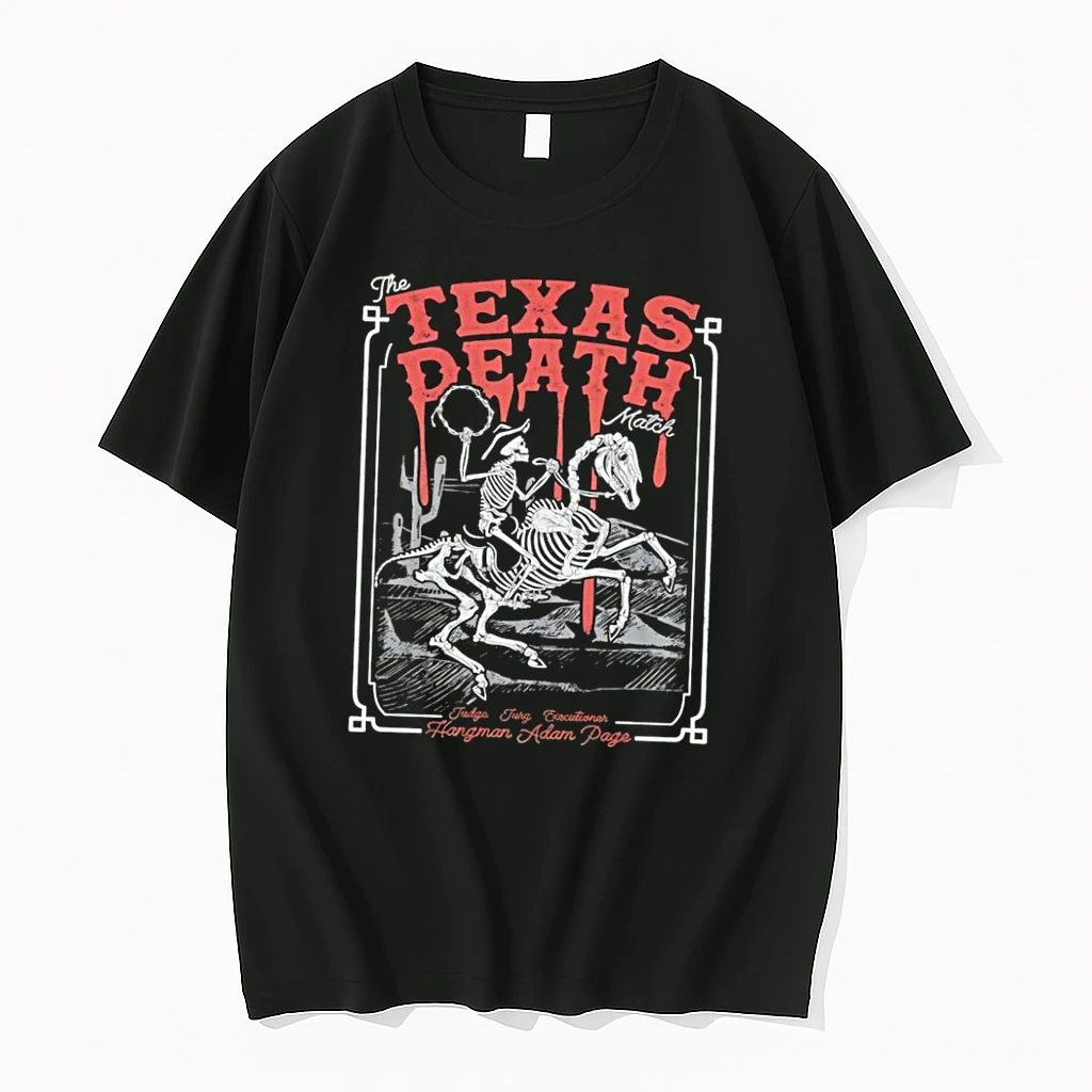 Officials Judge Jury Executioner The Texas Death Match Hangman Adam Page Skeleton Black Premium T Shirt Sweatshirt Hoodie
