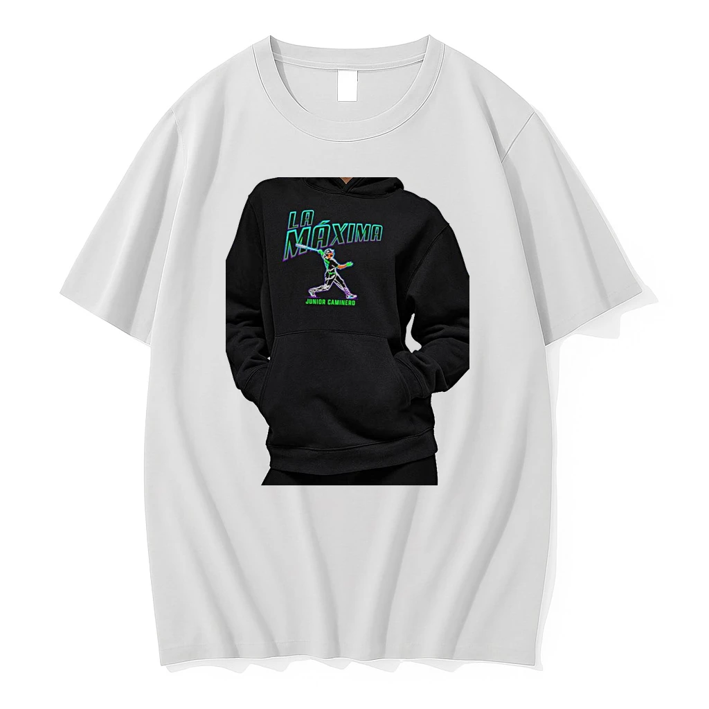 Officials Junior Caminero Tampa Bay Rays La Maxima Premium T Shirt Sweatshirt Hoodie