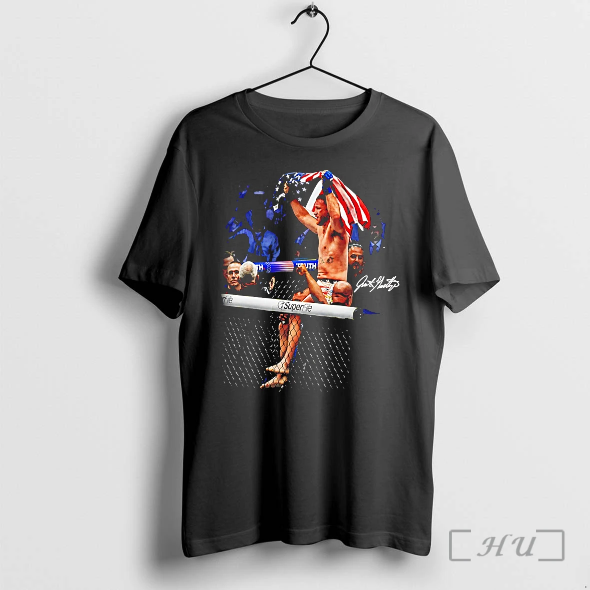 Officials Justin Gaethje American Made 2026 Signature Tee Premium T Shirts Sweater Hoodie