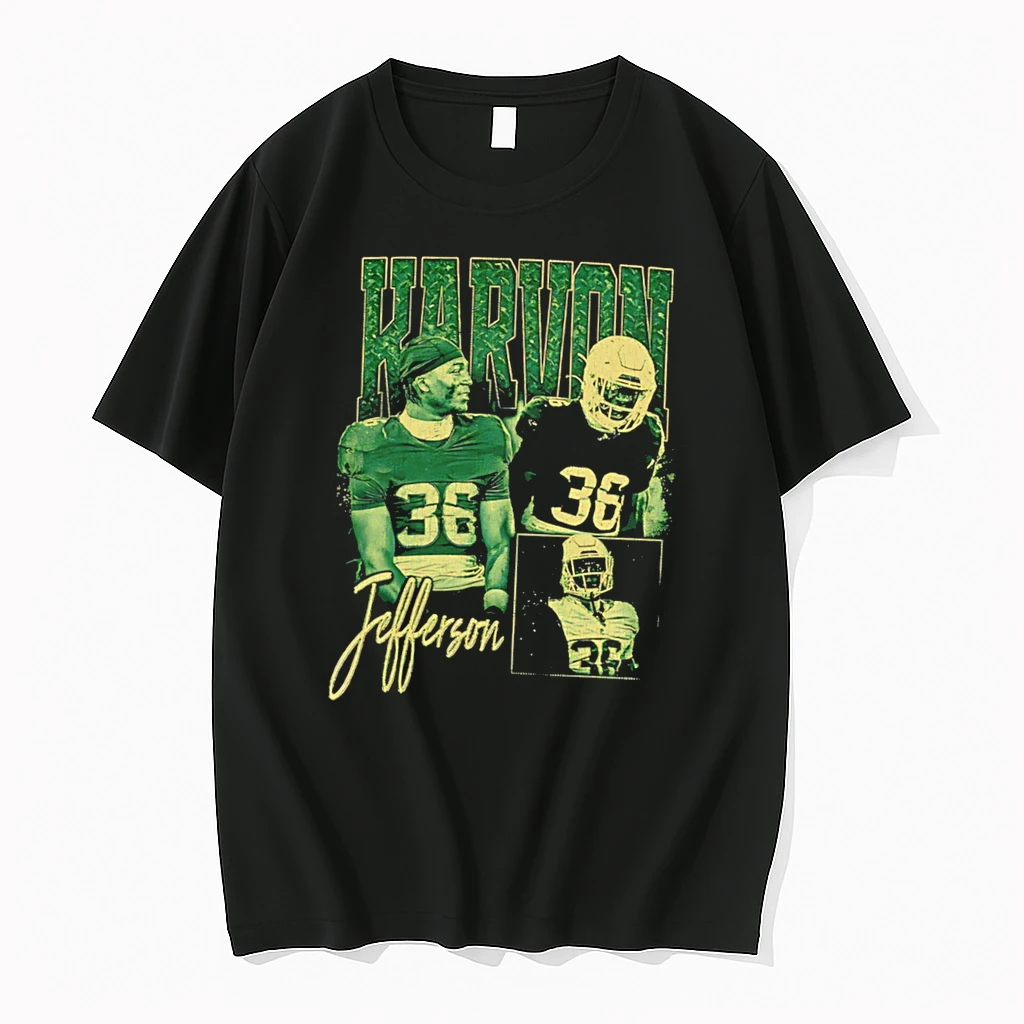 Officials Karvon Jefferson Football Player Athlete Graphic Tee Premium T Shirt Sweatshirt Hoodie
