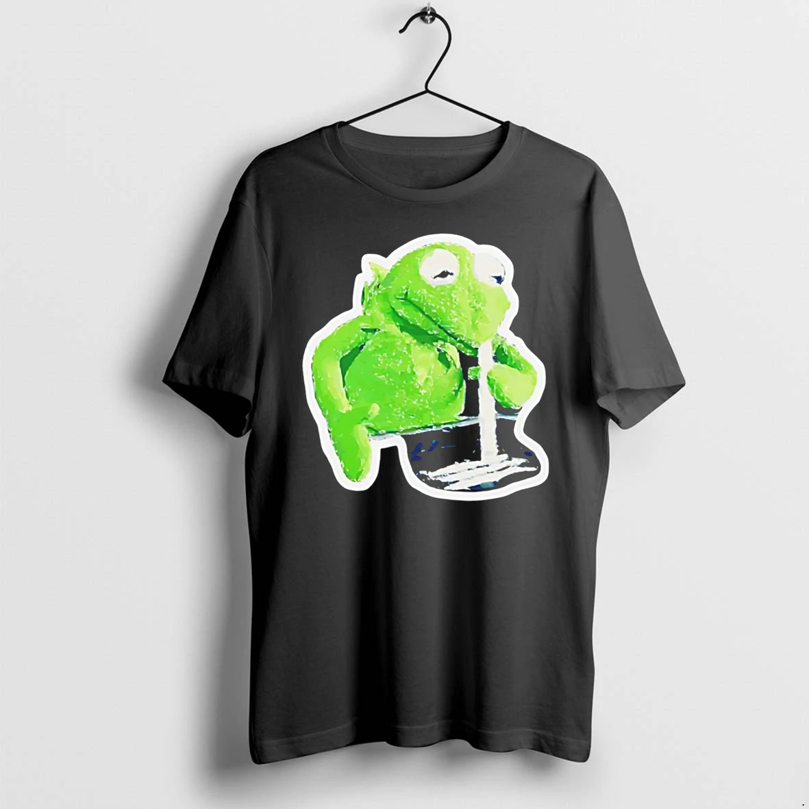 Officials Kermit The Frog Snorting Lines Weed Funny Tee Premium T Shirt Sweatshirt Hoodie