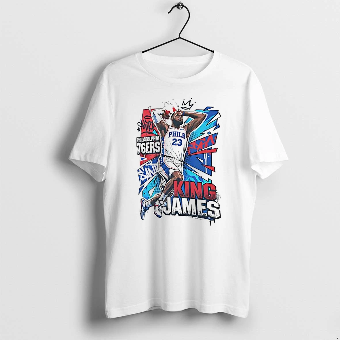Officials King James Lebron James No 23 Dunk Philadelphia 76ers Premium T Shirt Sweatshirt Hoodie