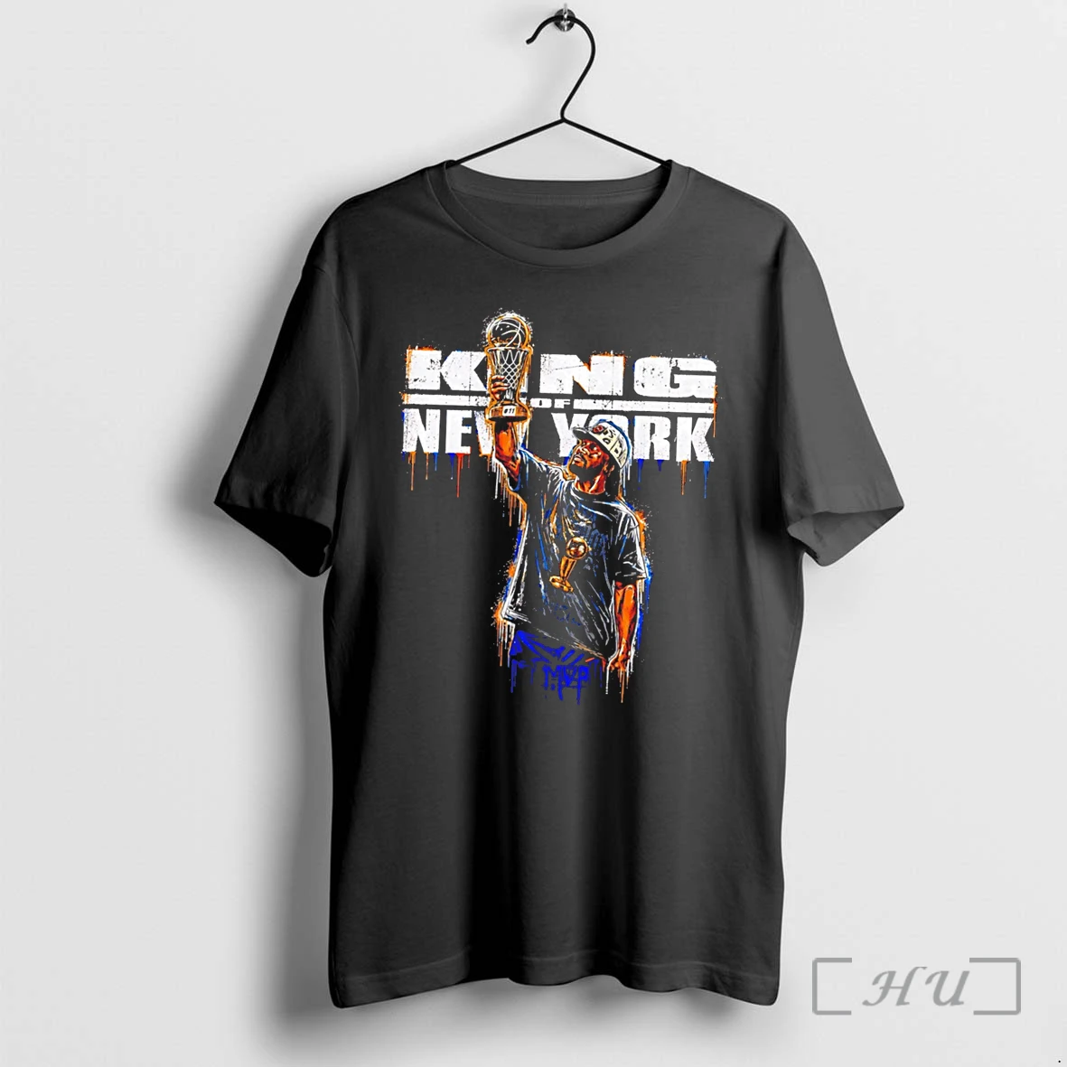 Officials King Of New York Jalen Brunson New York Knicks 2026 Paint Tee Premium T Shirts Sweater Hoodie