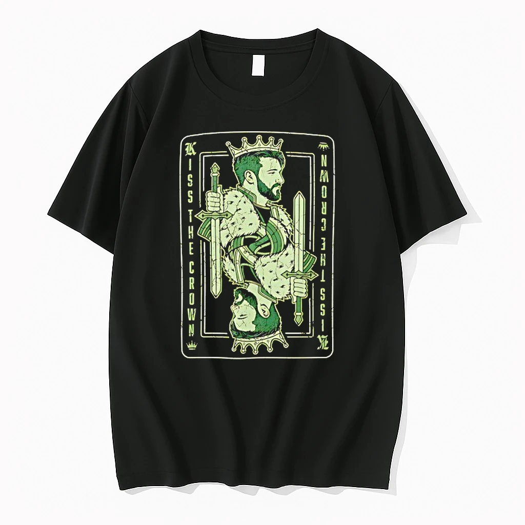 Officials King Playing Card Kiss The Crown Premium T Shirt Sweatshirt Hoodie