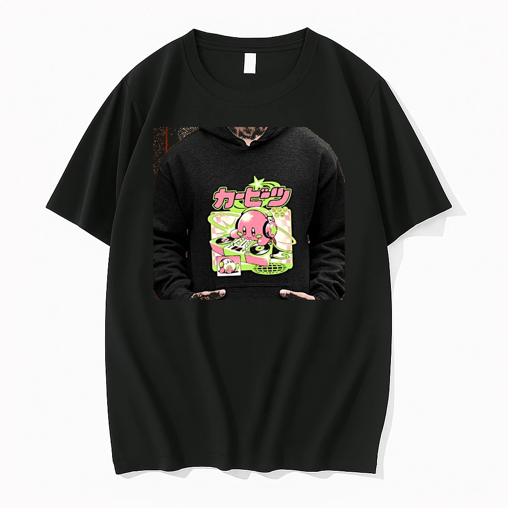 Officials Kirby Dj Music Sound Japanese Character Gaming Premium T Shirt Sweatshirt Hoodie