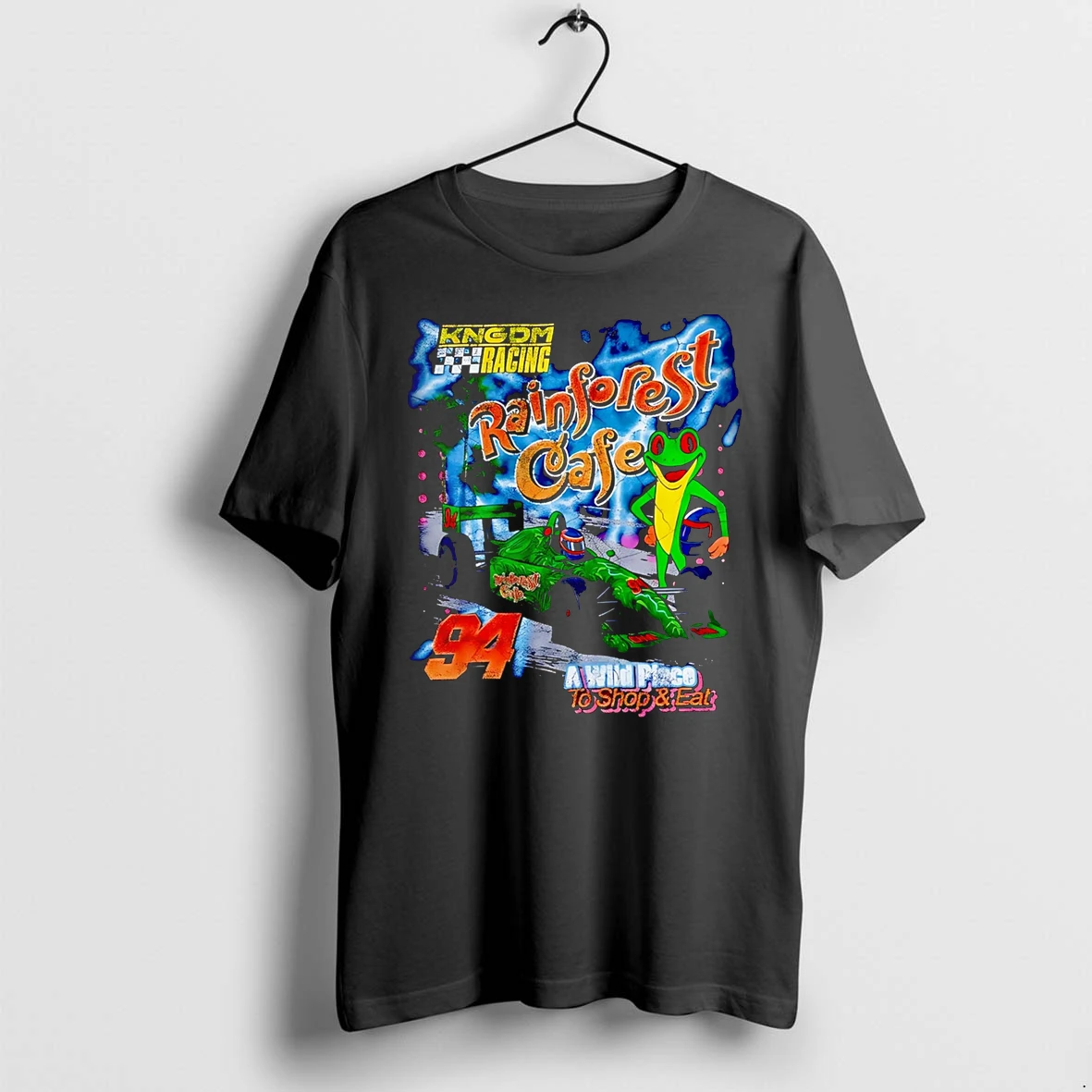 Officials Kngdm Racing Rainforest Cafe A Wild Place To Shop And Eat Premium T Shirt Sweatshirt Hoodie