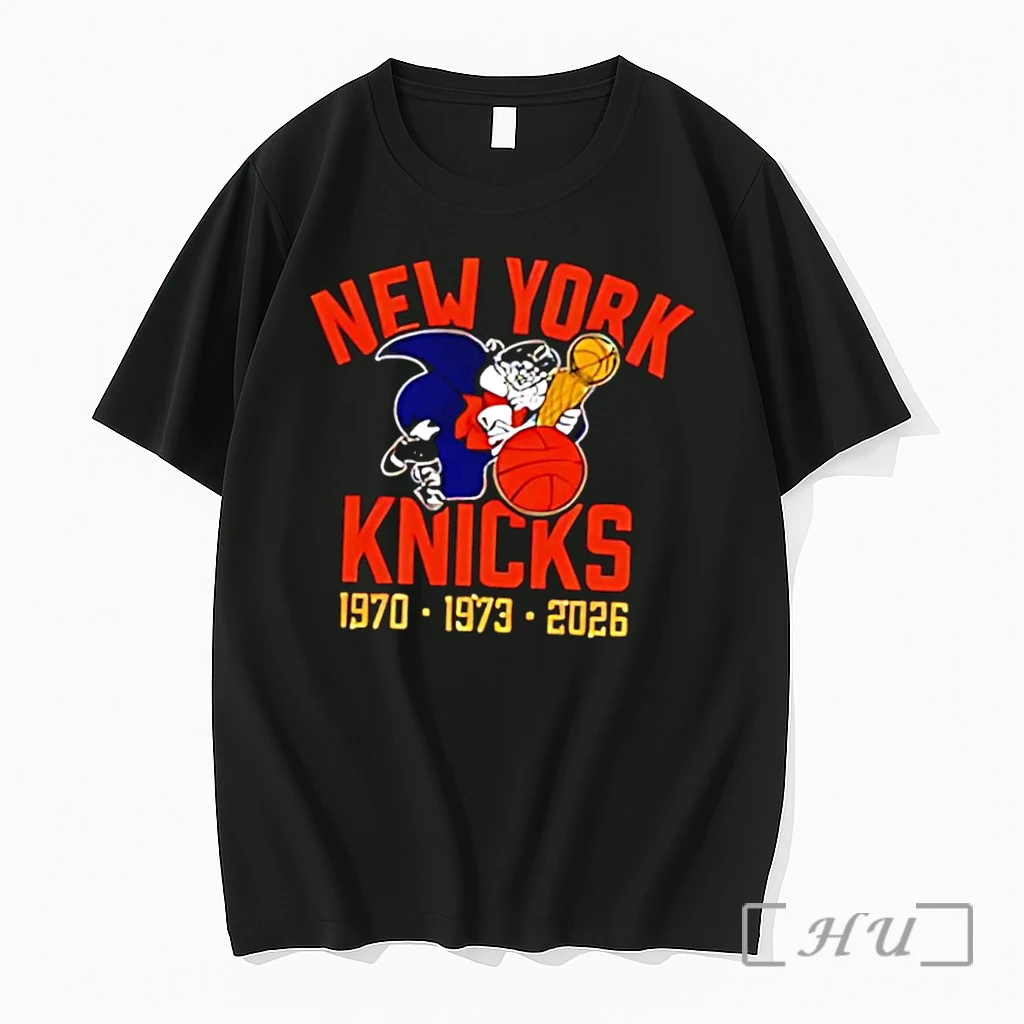 Officials Knicks Fan Apparel Celebrate New York Knicks Championship Years 1970 1973 2026 Black Premium T Shirts Sweater Hoodie