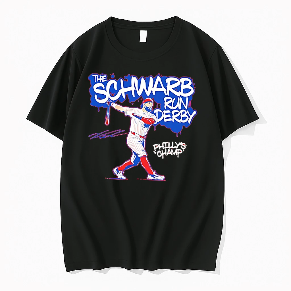 Officials Kyle Schwarber Philadelphia Phillies Schwarb Run Derby Signature Tee Premium T Shirt Sweatshirt Hoodie