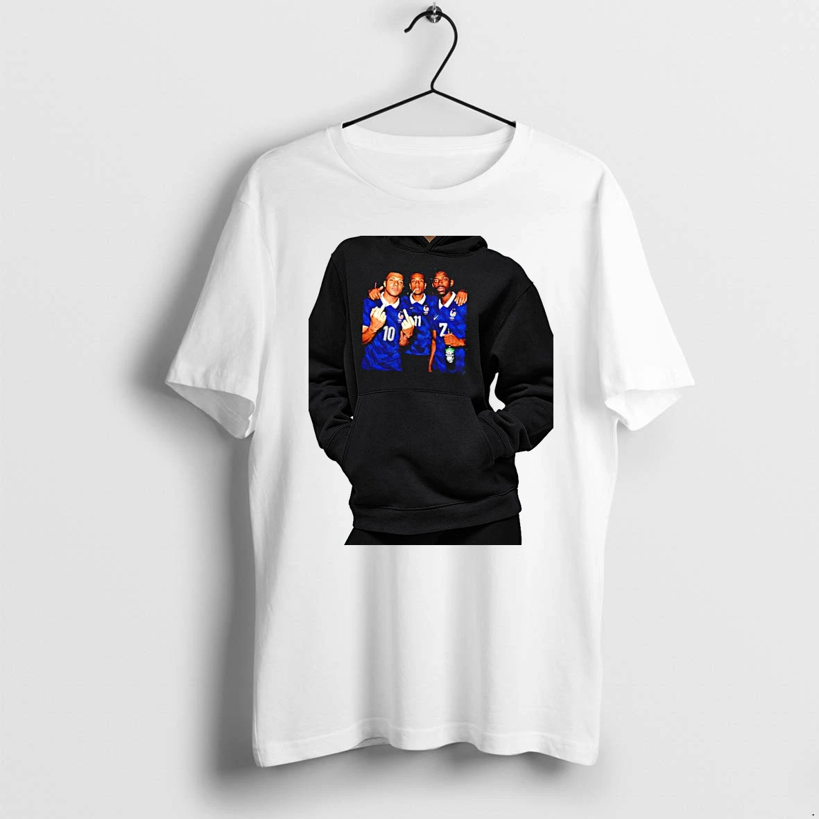 Officials Kylian Mbappe Michael Olise Ousmane Dembele France National Team Middle Finger Premium T Shirt Sweatshirt Hoodie