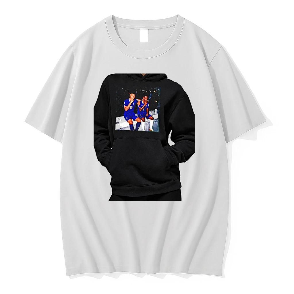 Officials Kylian Mbappe Ousmane Dembele France National Smoke Meme Premium T Shirt Sweatshirt Hoodie