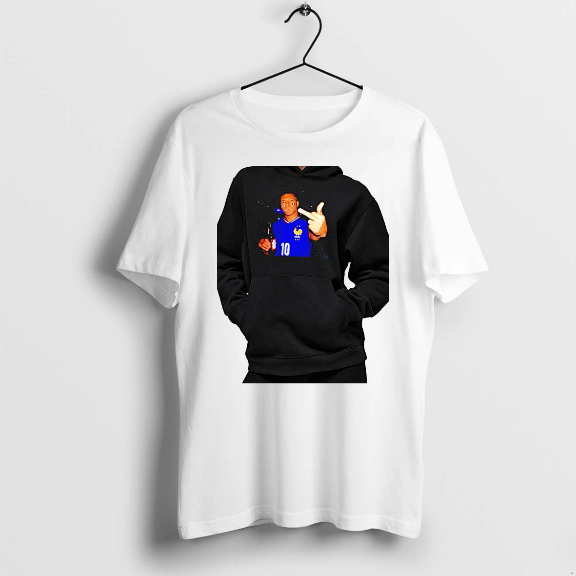 Officials Kylian Mbappe Middle Finger France National Football 2026 Premium T Shirt Sweatshirt Hoodie