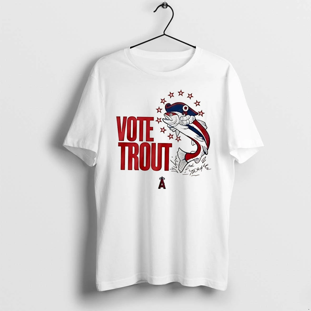 Officials La Angels Vote Trout Fish 2026 Tee Premium T Shirt Sweatshirt Hoodie