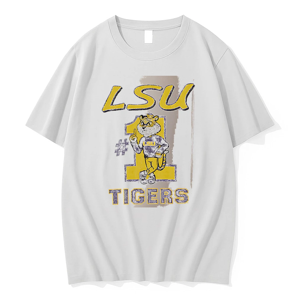 Officials Lsu 1 Tigers Lsu Mascot White Premium T Shirt Sweatshirt Hoodie