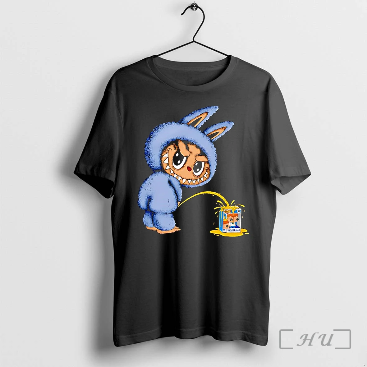 Officials Labubu Pee Up Pop Figures Black Premium T Shirts Sweater Hoodie