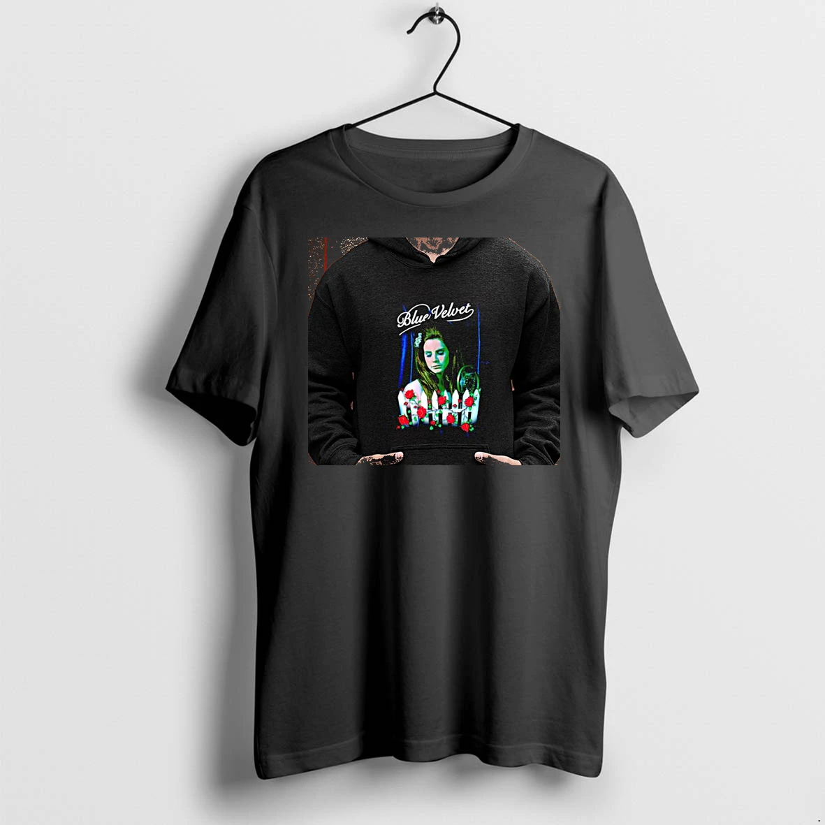 Officials Lana Del Rey Blue Velvet Roses White Picket Fence Music Artist Premium T Shirt Sweatshirt Hoodie