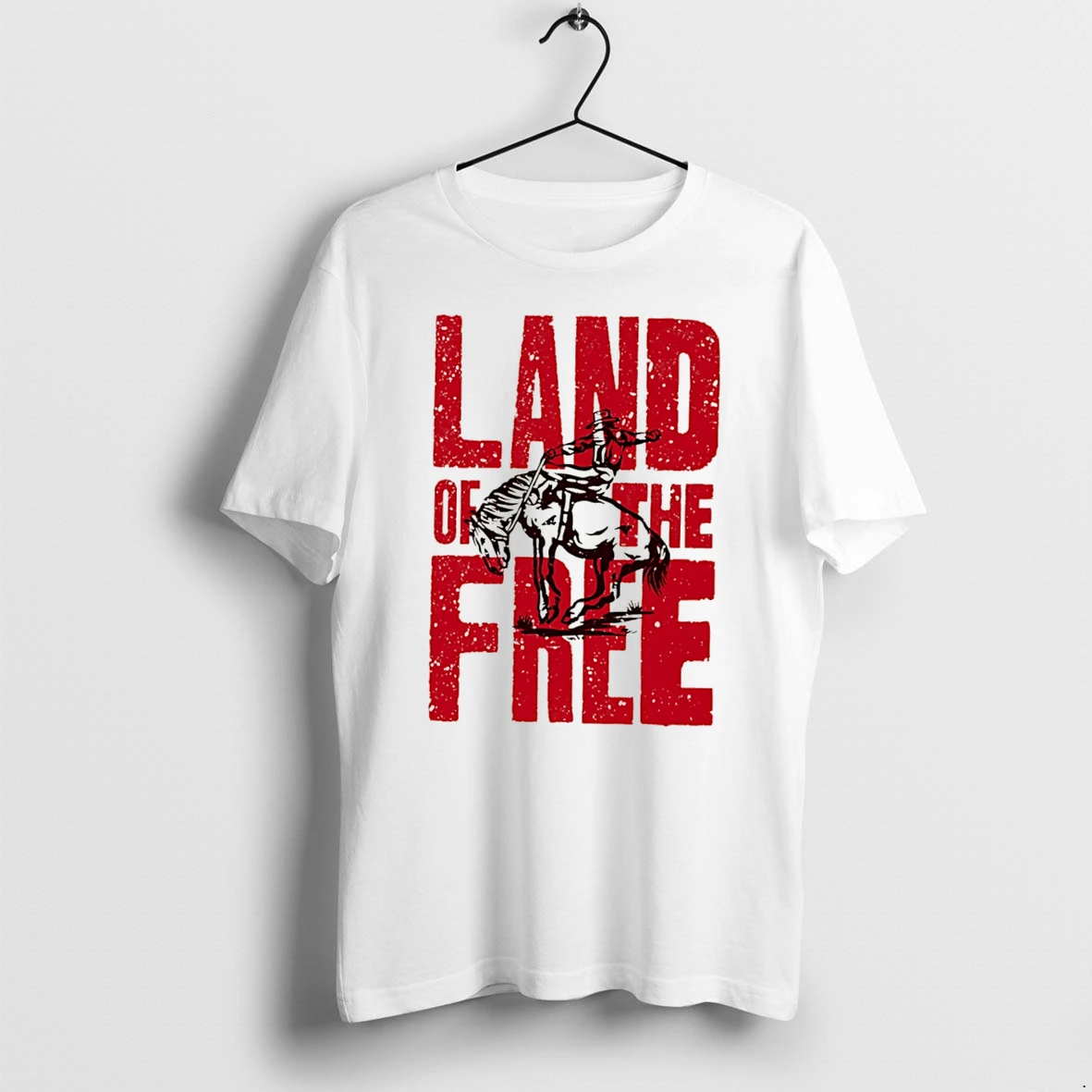 Officials Land Of The Free Cowboy Tee Premium T Shirt Sweatshirt Hoodie