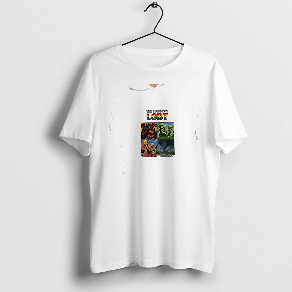 Officials Lava Hound Goblins Barbarians Tornado Clash Of Clans Yeh I Support Lgbt Premium T Shirt Sweatshirt Hoodie