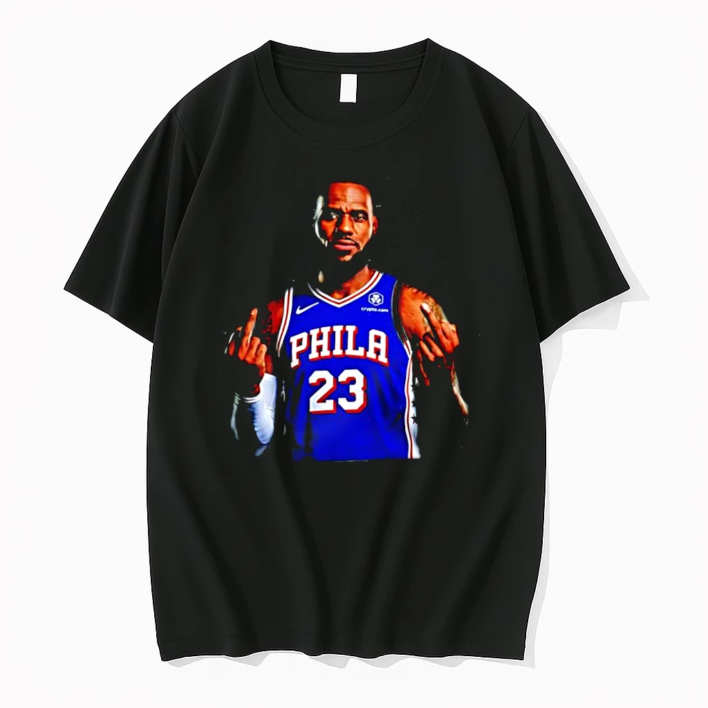 Officials Lebron James Philadelphia 76ers Nba Middle Finger Premium T Shirt Sweatshirt Hoodie