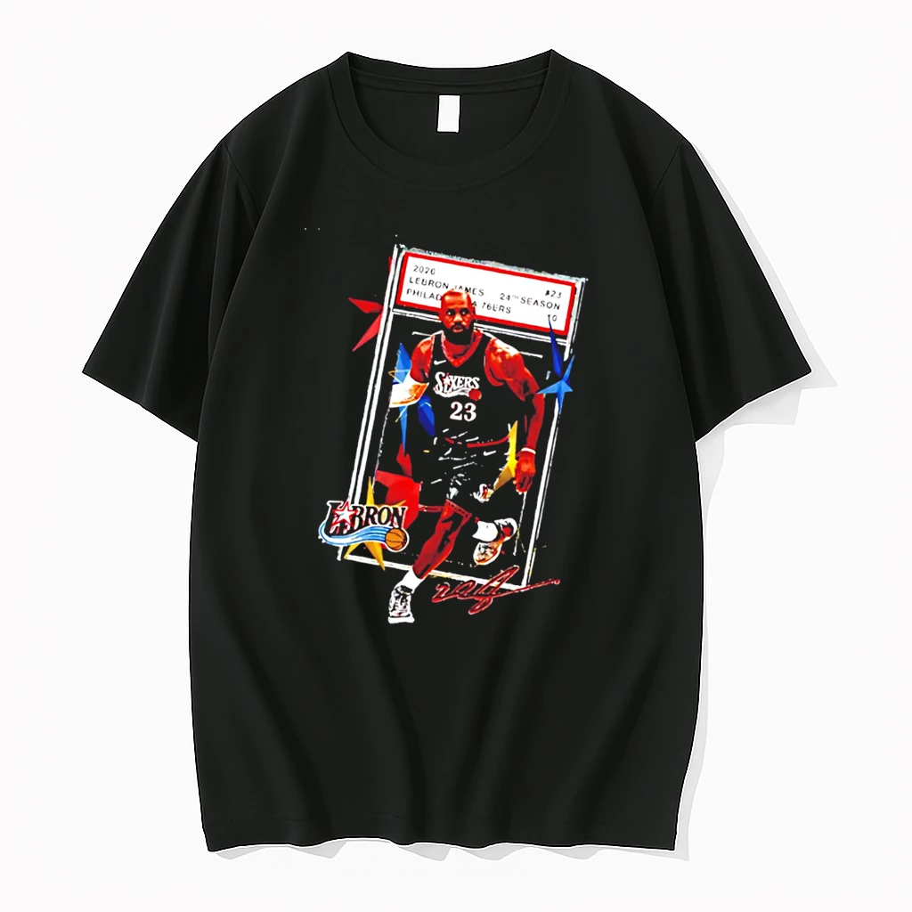 Officials Lebron James Philadelphia 76ers No 23 24th Season Signature Tee Premium T Shirt Sweatshirt Hoodie