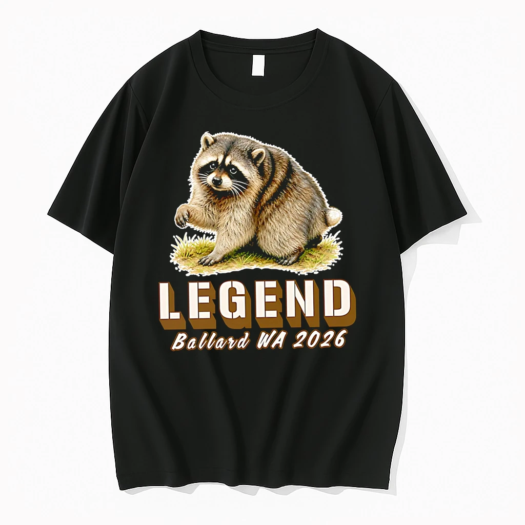 Officials Legend Ballard Wa 2026 Raccoon Premium T Shirt Sweatshirt Hoodie