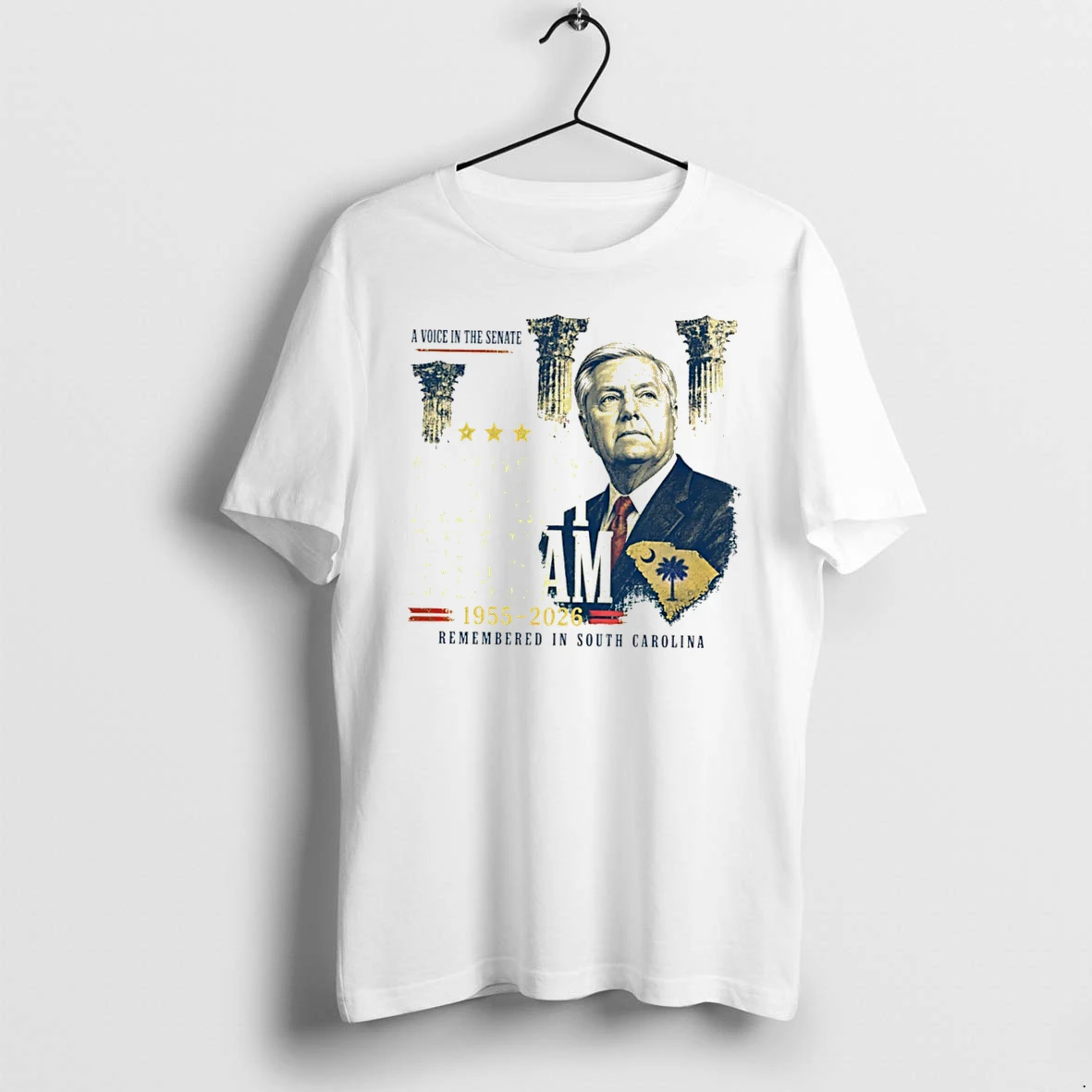 Officials Lindsey Graham A Voice In The Senate 1955 2026 Remembered In South Carolina Tee Premium T Shirt Sweatshirt Hoodie