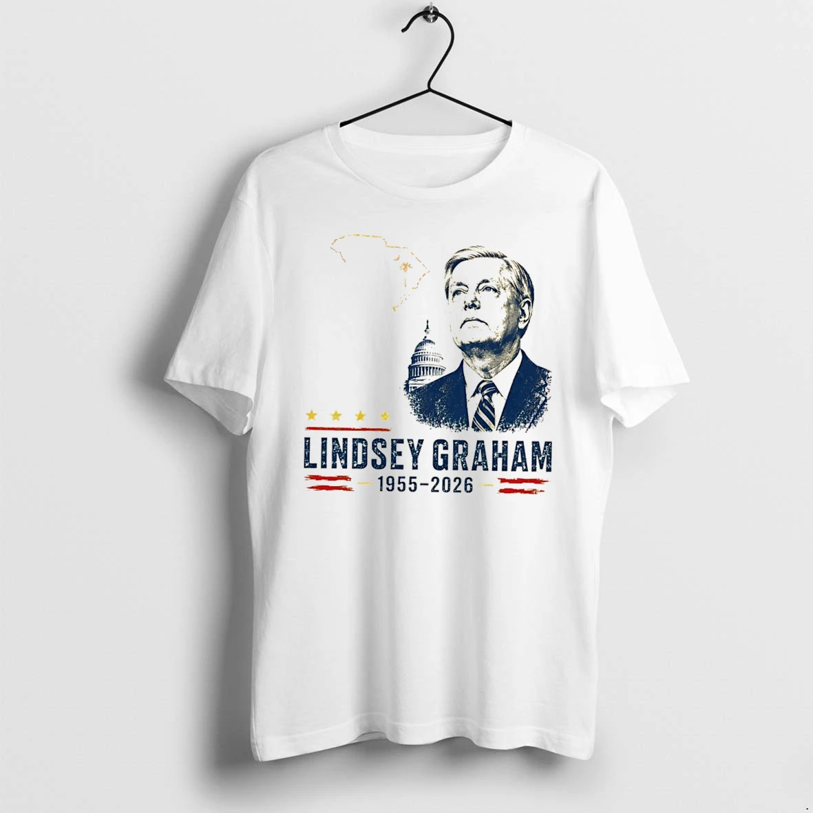 Officials Lindsey Graham Senator Statesman Remembered 1955 2026 Tee Premium T Shirt Sweatshirt Hoodie