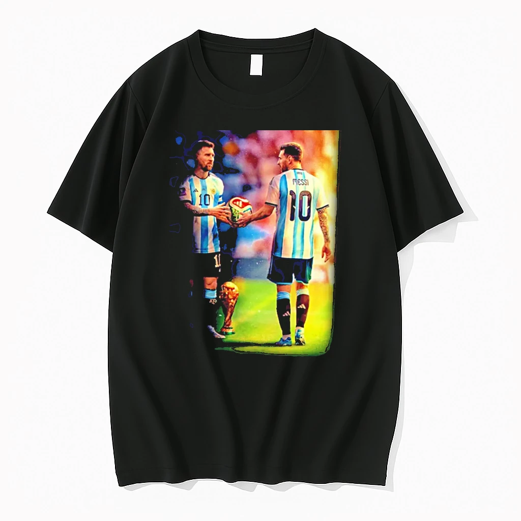 Officials Lionel Messi Argentina No 10 World Cup Tribute Tee Premium T Shirt Sweatshirt Hoodie
