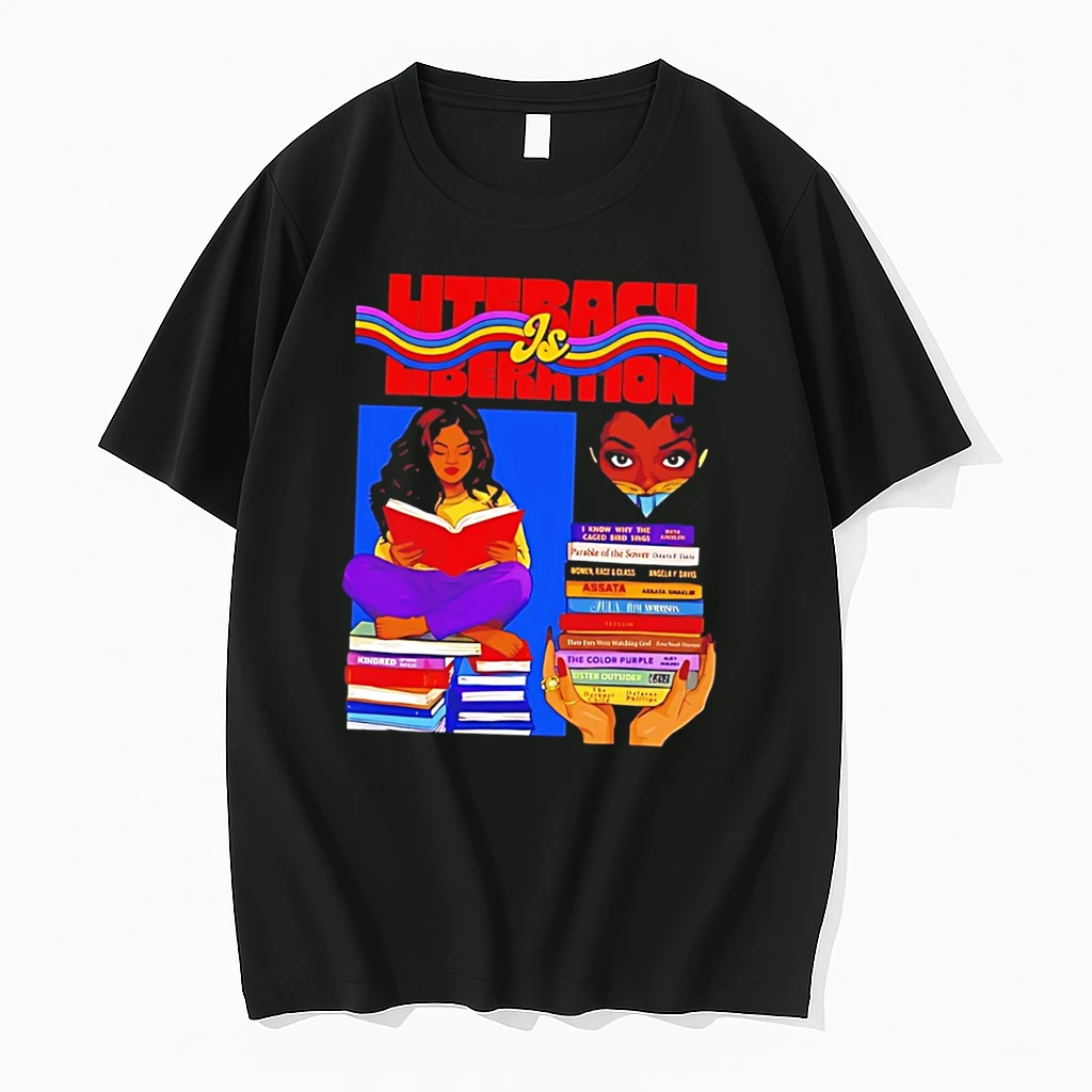 Officials Literacy Is Liberation Black Women Reading Books Tee Premium T Shirt Sweatshirt Hoodie