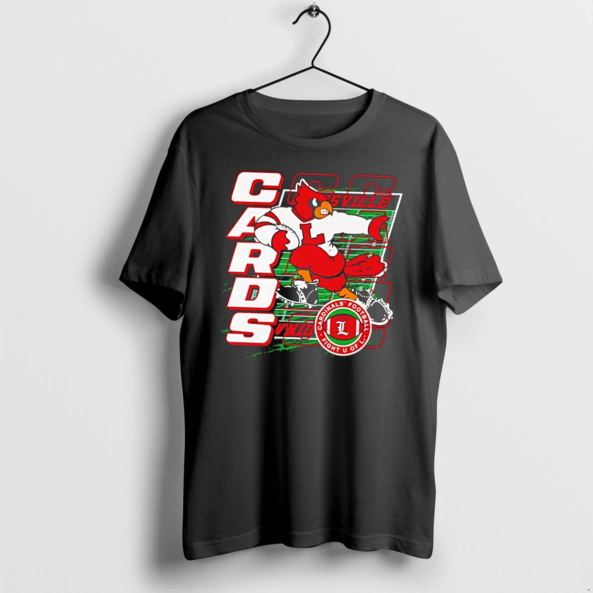 Officials Louisville Cardinals 1980s Football Mascot Vintage Tee Premium T Shirt Sweatshirt Hoodie