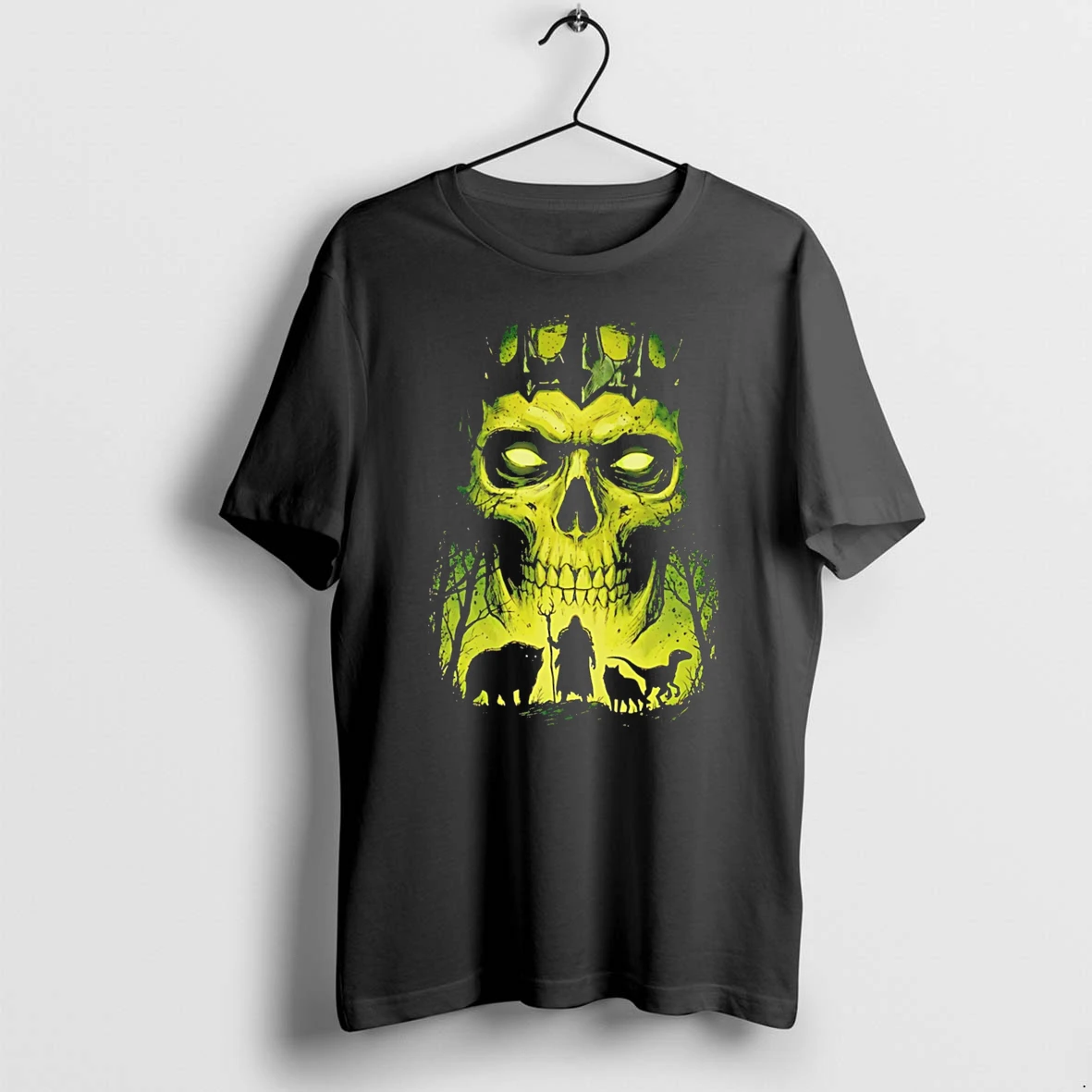 Officials Lych Vs Druid Fantasy Dark Art Necromancer Tee Premium T Shirt Sweatshirt Hoodie