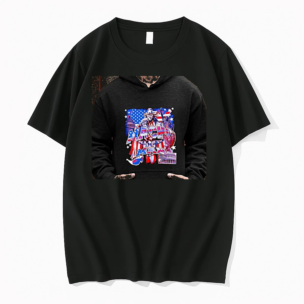 Officials Macho Man Randy Savage Usa Flag Patriotic States Capitol Statue Liberty Premium T Shirt Sweatshirt Hoodie