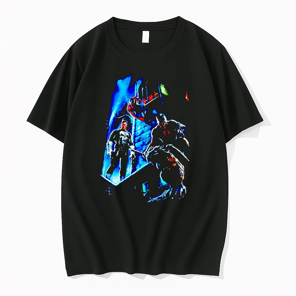 Officials Marvel Comics Vigilante Action The Punisher Spider Man Daredevil Black Premium T Shirt Sweatshirt Hoodie