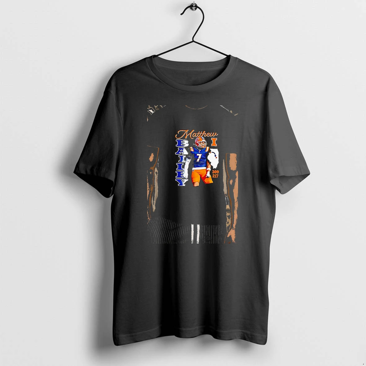 Officials Matthew Bailey Illinois 309 217 Fighting Illini Premium T Shirt Sweatshirt Hoodie