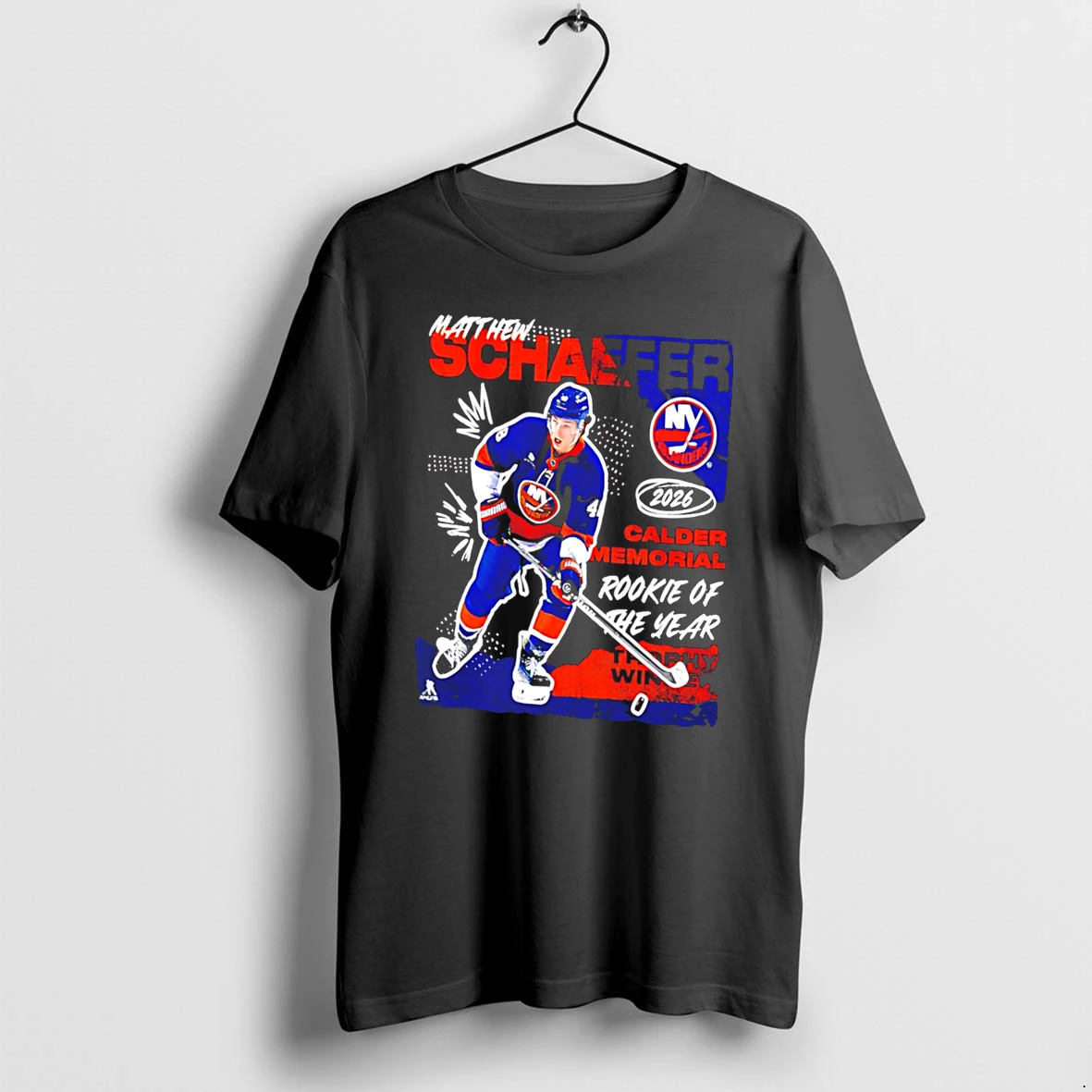 Officials Matthew Schaefer New York Islanders 2026 Calder Memorial Trophy Winner Tee Premium T Shirt Sweatshirt Hoodie