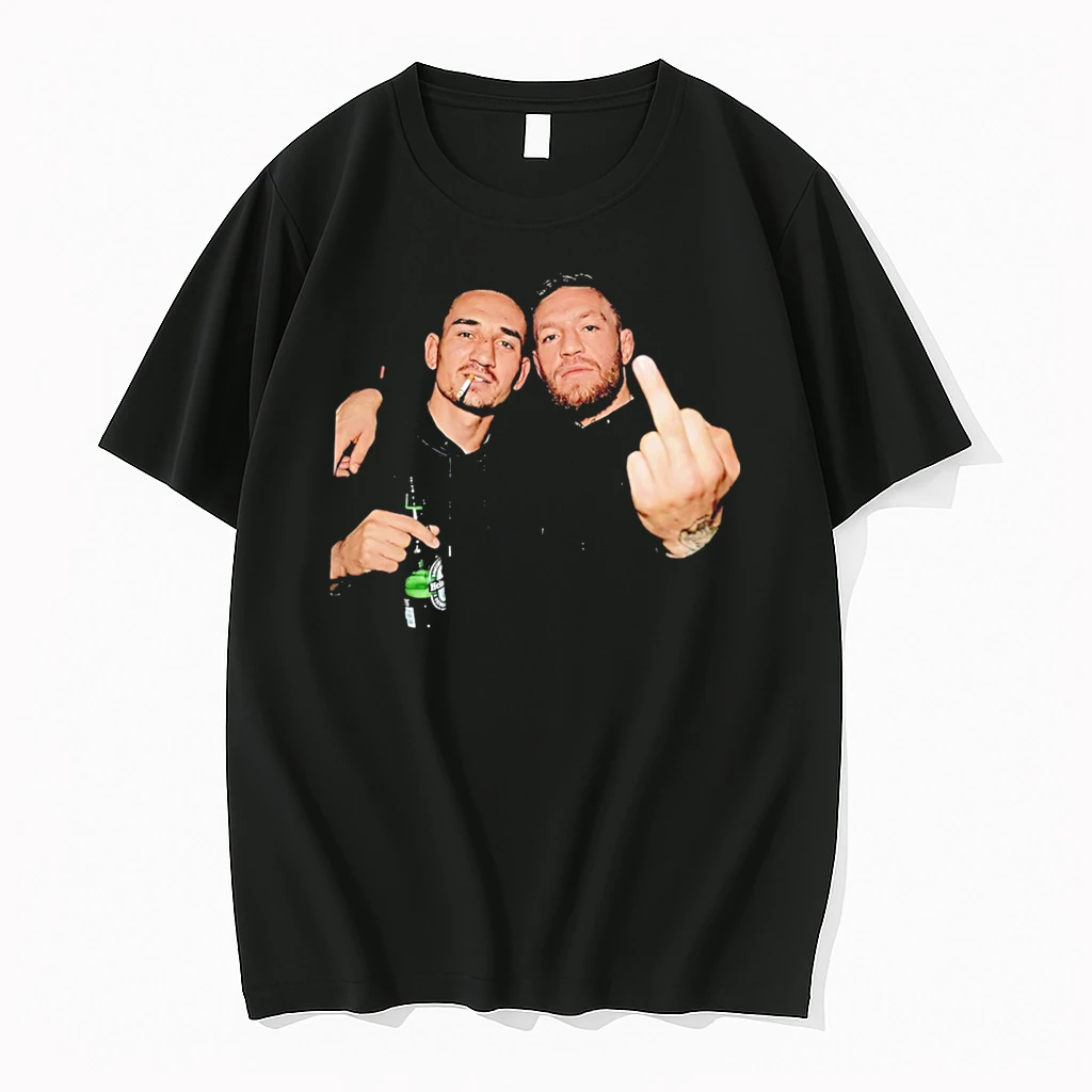 Officials Max Holloway Conor Mcgregor Ufc Middle Finger Graphic Tee Premium T Shirt Sweatshirt Hoodie