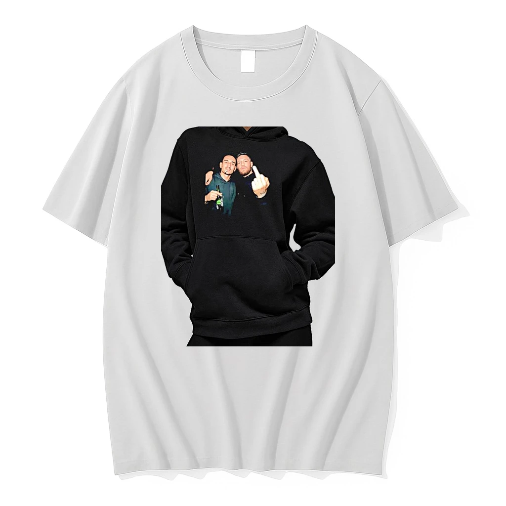 Officials Max Holloway And Conor Mcgregor Ufc Mma Heineken Middle Finger Premium T Shirt Sweatshirt Hoodie