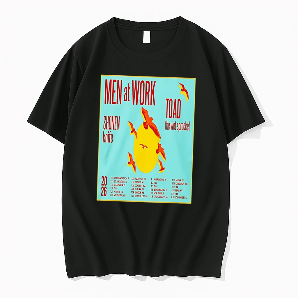 Officials Men At Work Summer Tour 2026 Tee Premium T Shirt Sweatshirt Hoodie