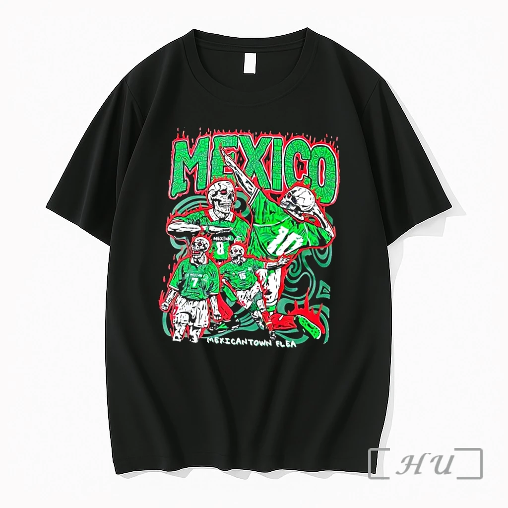 Officials Mexicantown Flea Skeletons Playing Soccer Mexico 8 10 7 15 Mextwn Black Premium T Shirts Sweater Hoodie