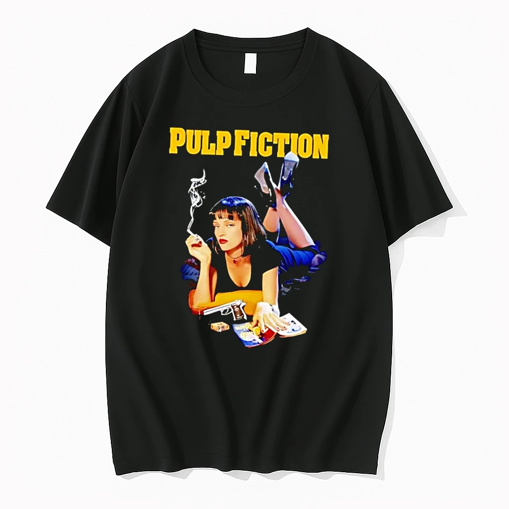 Officials Mia Wallace Smoking A Cigarette Pulp Fiction Black Premium T Shirt Sweatshirt Hoodie
