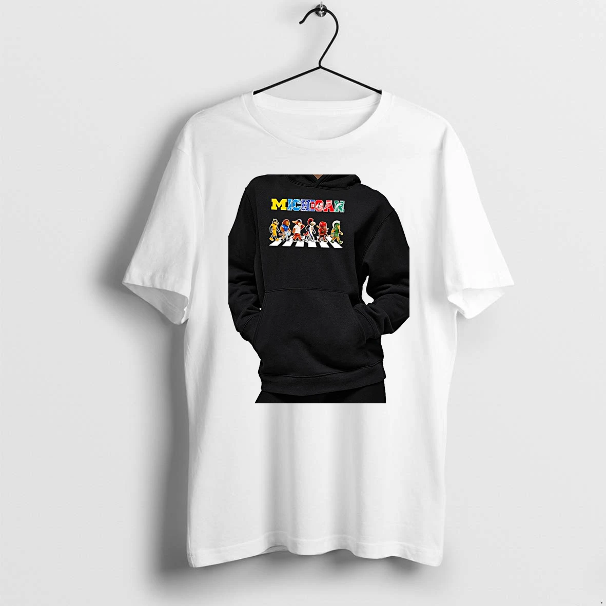 Officials Michigan Wolverines Lions Tigers Pistons Red Wings Spartans Cross The Road Premium T Shirt Sweatshirt Hoodie
