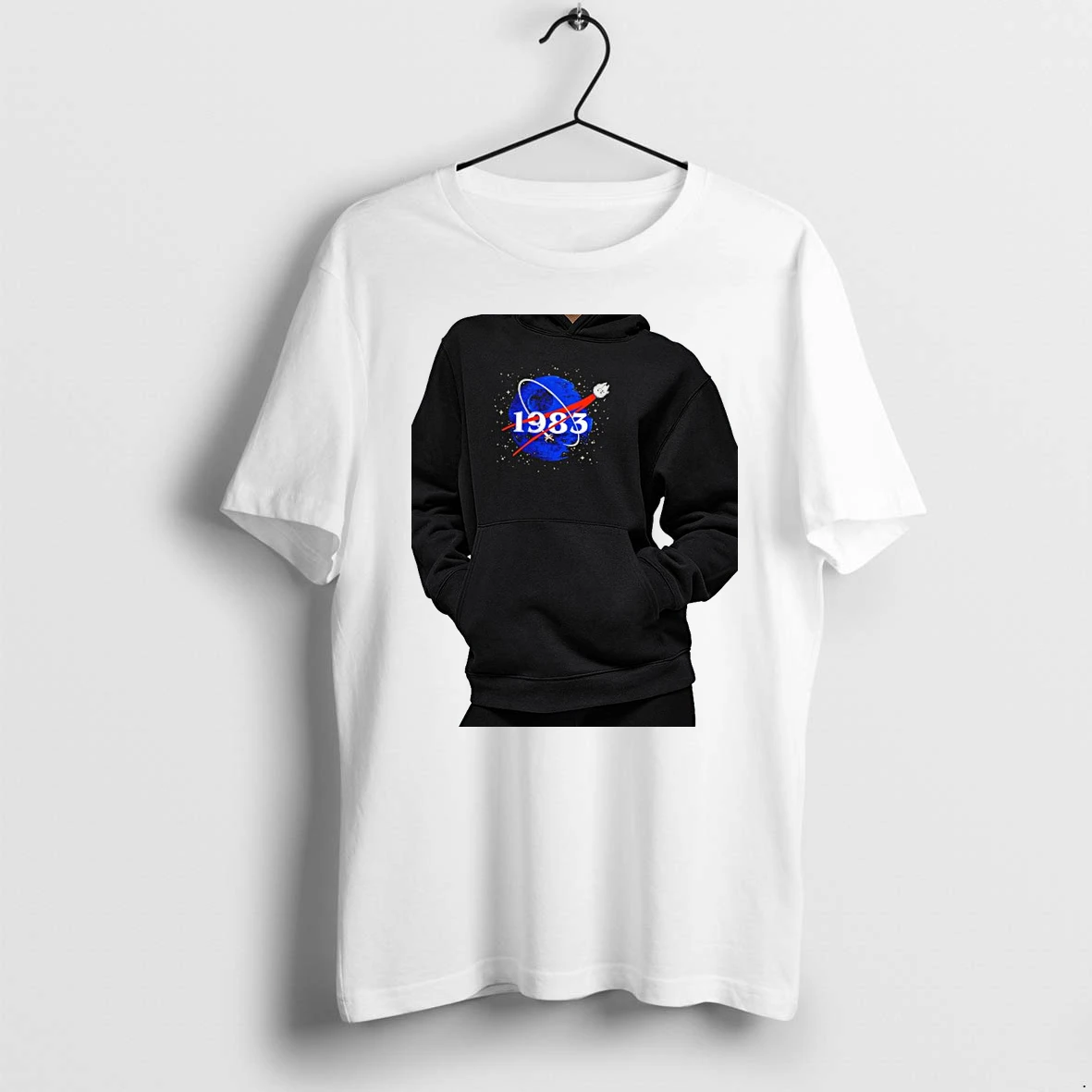 Officials Millennium Falcon Death Star Star Wars 1983 Space Premium T Shirt Sweatshirt Hoodie