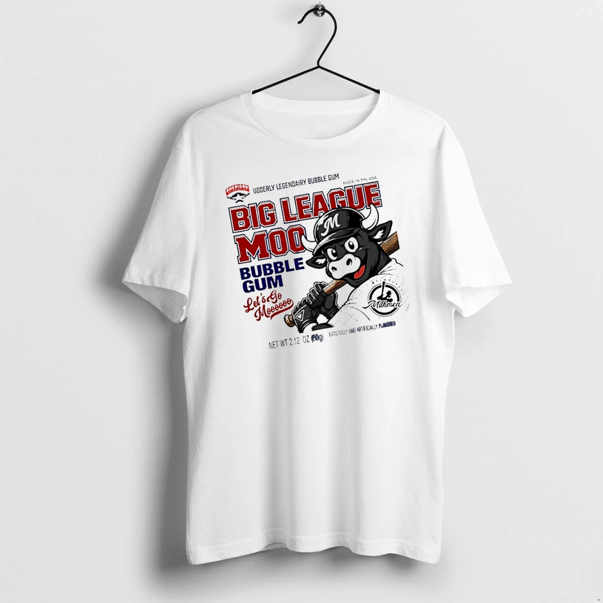 Officials Milwaukee Milkmen Big League Moo Bubble Gum Premium T Shirt Sweatshirt Hoodie