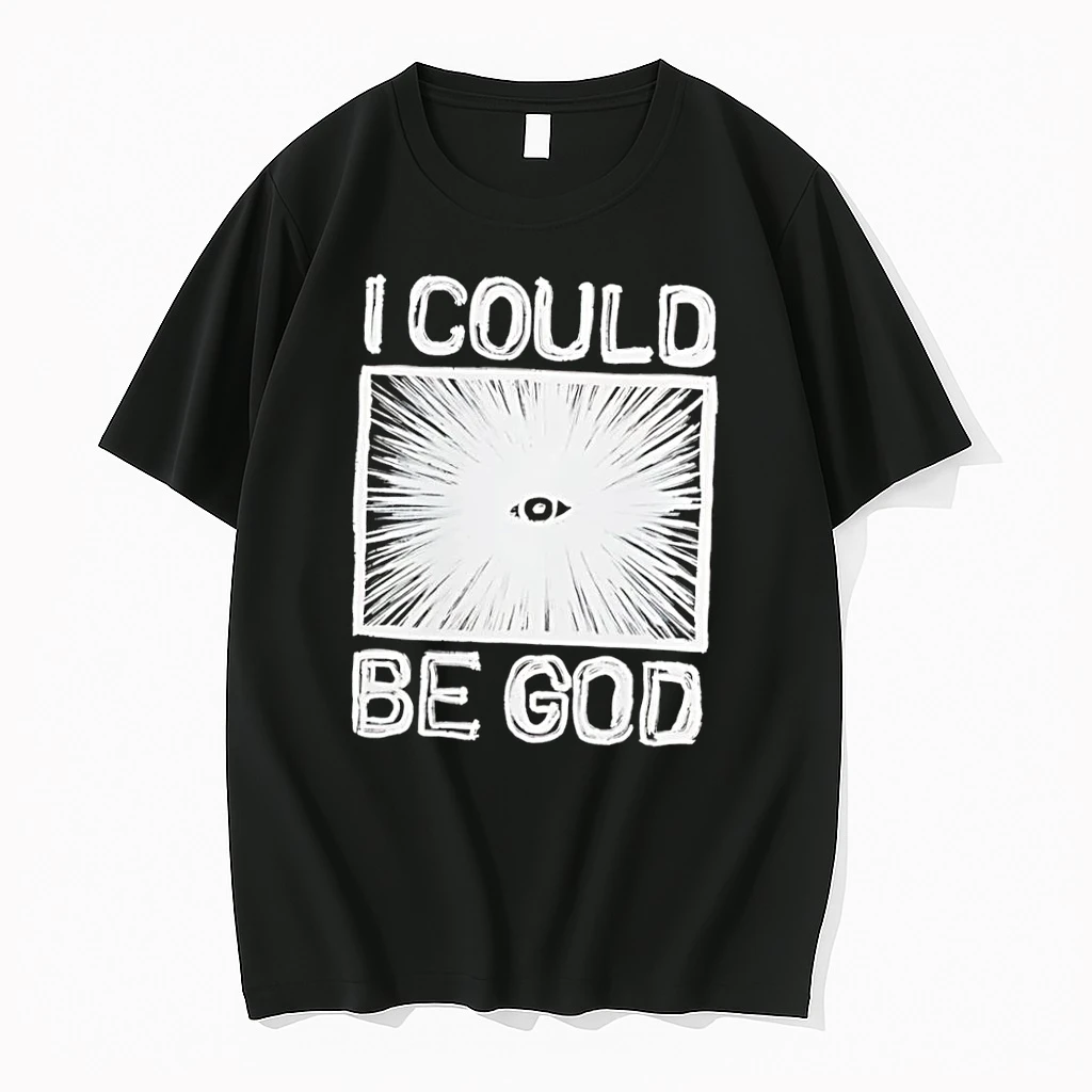 Officials Minimalist Aesthetic I Could Be God Abstract Radiant Eye Graphic Black Premium T Shirt Sweatshirt Hoodie