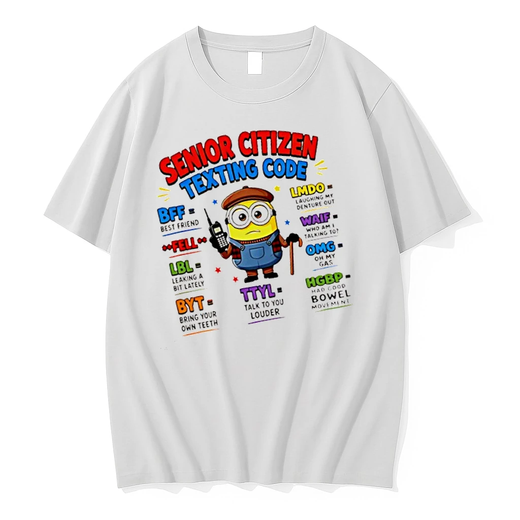 Officials Minion Senior Citizen Texting Code Bff Best Friend Lmdo Waif Omg Premium T Shirt Sweatshirt Hoodie