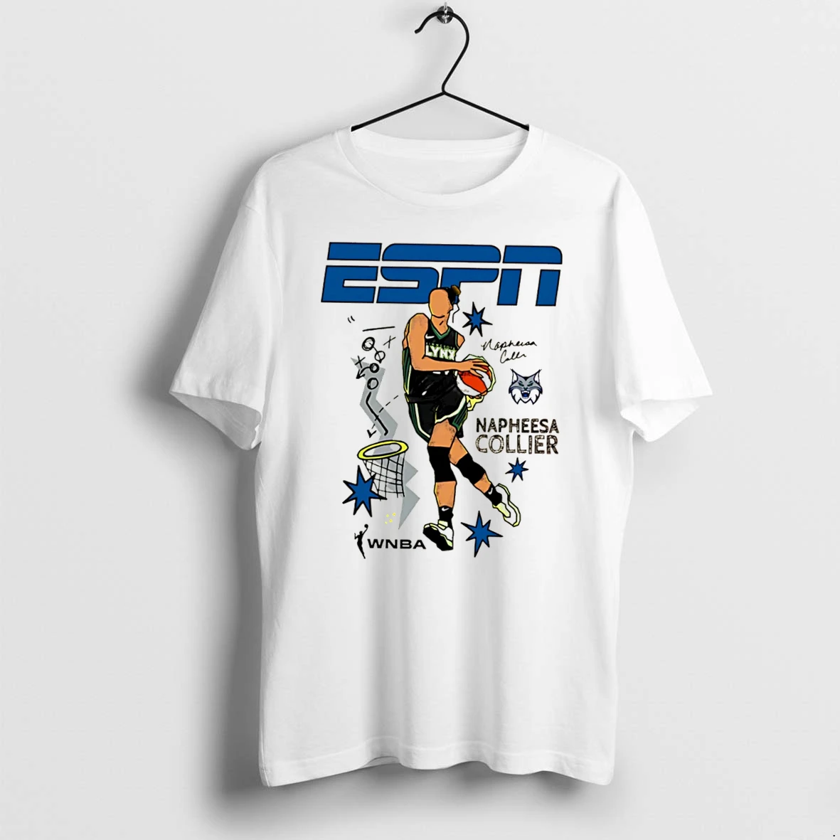 Officials Minnesota Lynx Napheesa Collier Espn Player Graphic Tee Premium T Shirt Sweatshirt Hoodie