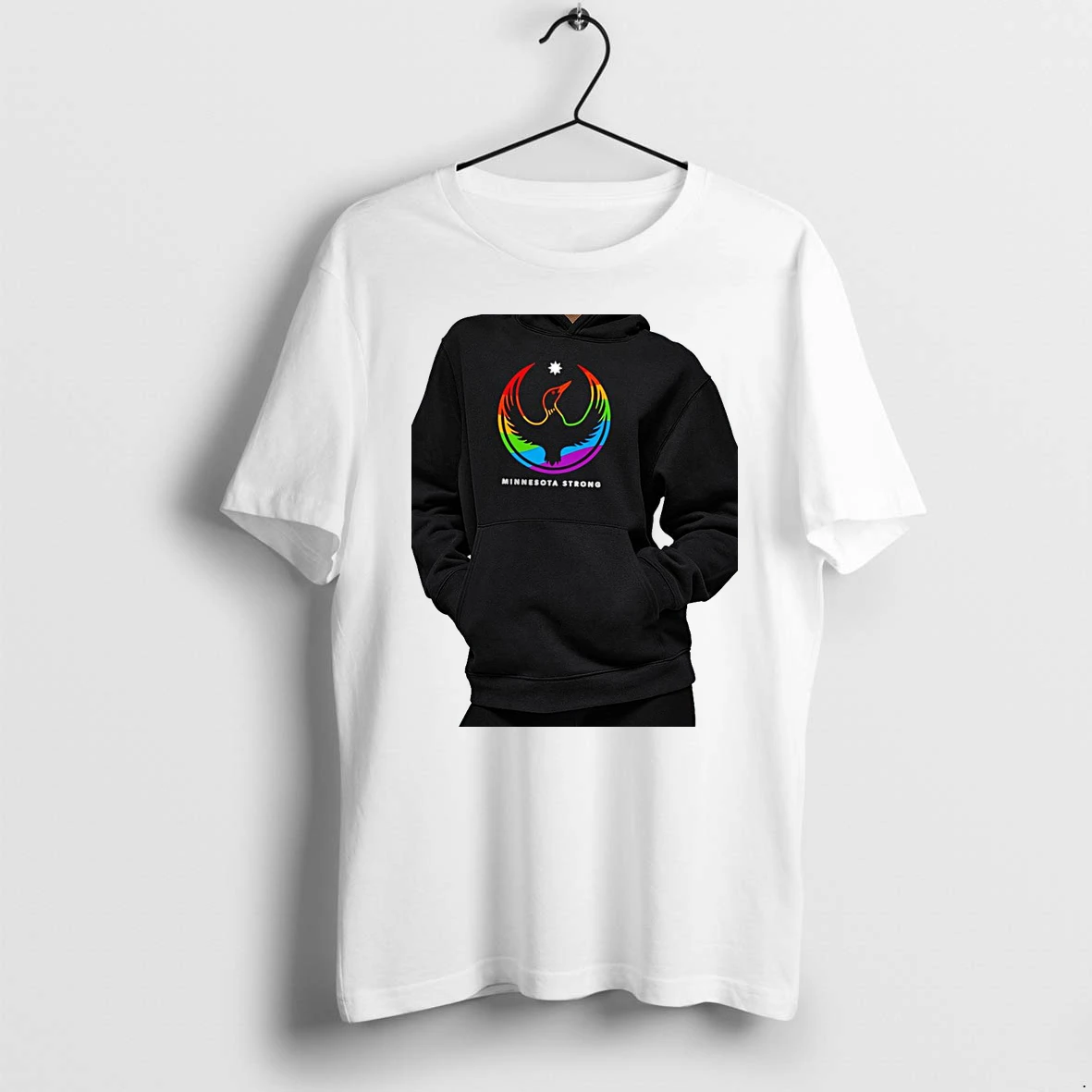 Officials Minnesota Strong Pride Loon Logo Premium T Shirt Sweatshirt Hoodie