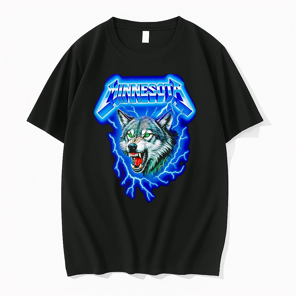 Officials Minnesota Wolf With Lightning Premium T Shirt Sweatshirt Hoodie