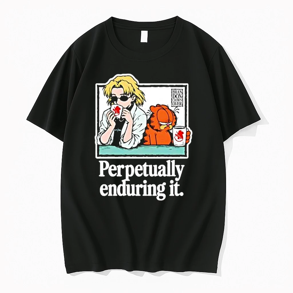 Officials Misato Katsuragi And Cat Perpetually Enduring It Premium T Shirt Sweatshirt Hoodie